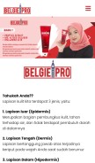 How belgieproofficial.com looks like on a mobile device such as an iPhone.