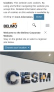 How belimo.com looks like on a mobile device such as an iPhone.