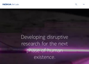 How bell-labs.com looks like on a tablet such as an iPad.