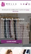 How bellabridesmaids.com looks like on a mobile device such as an iPhone.