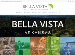 How bellavistapoa.com looks like on a tablet such as an iPad.