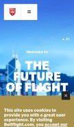 How bellflight.com looks like on a mobile device such as an iPhone.