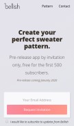 How bellish.co looks like on a mobile device such as an iPhone.