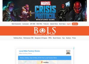 How belloflostsouls.net looks like on a tablet such as an iPad.