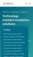 How bellrock.fm looks like on a mobile device such as an iPhone.