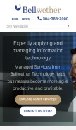 How belltec.com looks like on a mobile device such as an iPhone.