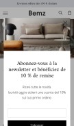 How bemz.com looks like on a mobile device such as an iPhone.