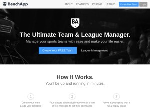 How benchapp.com looks like on a tablet such as an iPad.