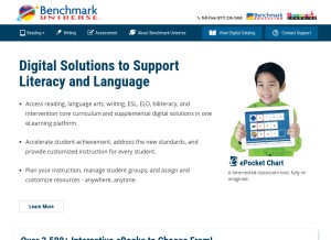 How benchmarkuniverse.com looks like on a tablet such as an iPad.
