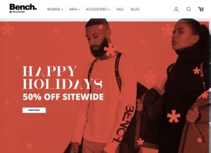 How benchusa.com looks like on a tablet such as an iPad.