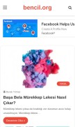 How bencil.org looks like on a mobile device such as an iPhone.