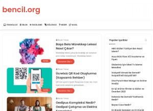 How bencil.org looks like on a tablet such as an iPad.