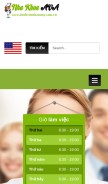 How benhvienthammy.com.vn looks like on a mobile device such as an iPhone.