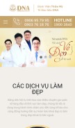 How benhvienthammydna.vn looks like on a mobile device such as an iPhone.