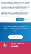How benify.se looks like on a mobile device such as an iPhone.