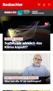 How beobachter.ch looks like on a mobile device such as an iPhone.