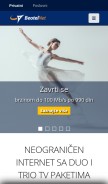 How beotel.net looks like on a mobile device such as an iPhone.