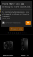 How bequiet.com looks like on a mobile device such as an iPhone.