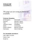 How bergdorfgoodman.com looks like on a mobile device such as an iPhone.