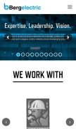 How bergelectric.com looks like on a mobile device such as an iPhone.