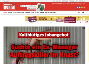 How berliner-kurier.de looks like on a tablet such as an iPad.