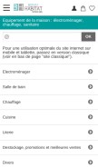 How bernay-habitat.com looks like on a mobile device such as an iPhone.