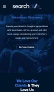 How besearchable.io looks like on a mobile device such as an iPhone.