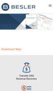 How besler.com looks like on a mobile device such as an iPhone.