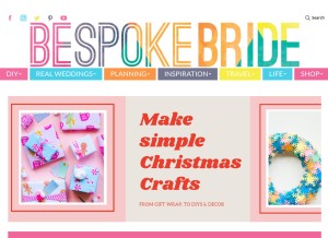How bespoke-bride.com looks like on a tablet such as an iPad.