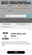 How best-wallpaper.net looks like on a mobile device such as an iPhone.
