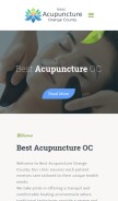 How bestacupunctureoc.com looks like on a mobile device such as an iPhone.