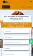 How bestassignmentexperts.com looks like on a mobile device such as an iPhone.