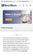 How bestbom.com looks like on a mobile device such as an iPhone.
