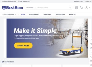How bestbom.com looks like on a tablet such as an iPad.