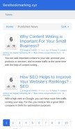 How bestbookmarking.xyz looks like on a mobile device such as an iPhone.