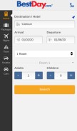 How bestday.com looks like on a mobile device such as an iPhone.