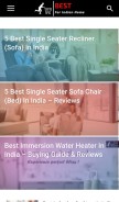 How bestforindianhome.com looks like on a mobile device such as an iPhone.