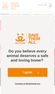 How bestfriends.org looks like on a mobile device such as an iPhone.