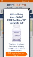 How besthealthnutritionals.com looks like on a mobile device such as an iPhone.