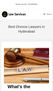 How bestlawservices.in looks like on a mobile device such as an iPhone.