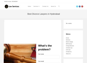 How bestlawservices.in looks like on a tablet such as an iPad.