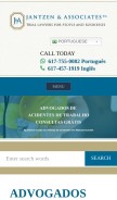 How bestlawyerboston.com looks like on a mobile device such as an iPhone.