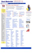 How bestmaterials.com looks like on a mobile device such as an iPhone.