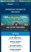 How bestoforlando.com looks like on a mobile device such as an iPhone.
