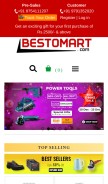 How bestomart.com looks like on a mobile device such as an iPhone.