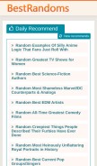 How bestrandoms.com looks like on a mobile device such as an iPhone.