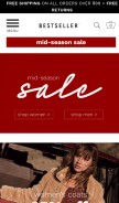 How bestsellerclothing.ca looks like on a mobile device such as an iPhone.