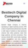 How besttech.in looks like on a mobile device such as an iPhone.
