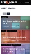 How bestwattage.com looks like on a mobile device such as an iPhone.