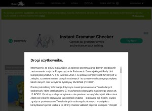 How besty.pl looks like on a tablet such as an iPad.